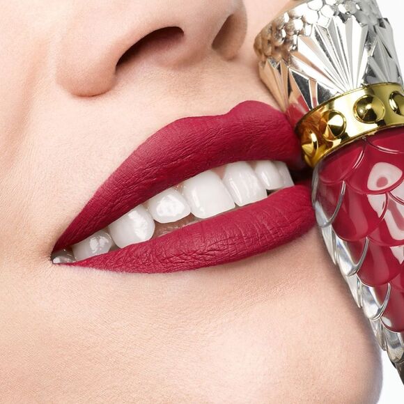 CHRISTIAN LOUBOUTIN Rouge Louboutin Matte Fluid Lip Color Patibaba 009F - Picture 7 of 14